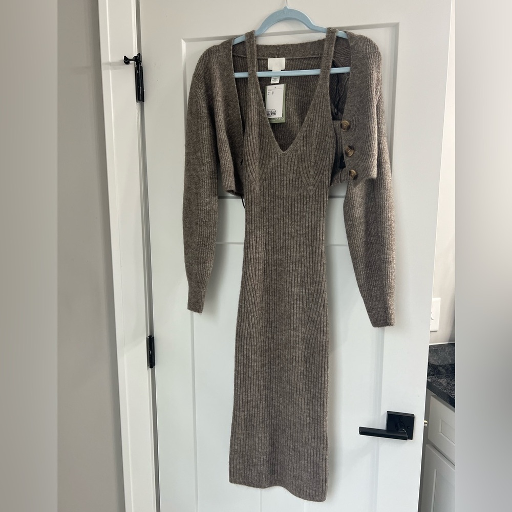 H&M Sweater dress and Cardigan
